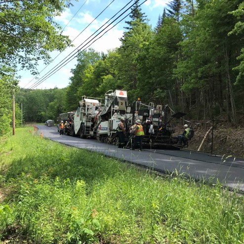 Paving Trunk 4 in Mt Thom Pictou County 2021